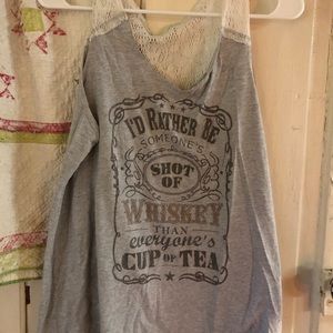 Shot of whiskey tank top xxl